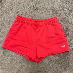 ALO Yoga Red Sweat Shorts (M)